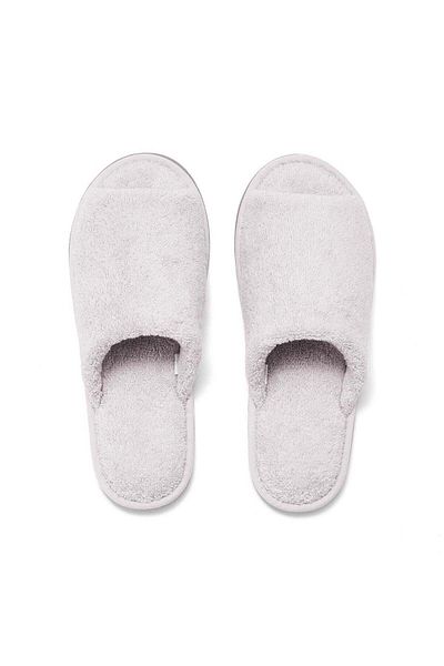 Muji Cotton Pile Slipper, Open Toe