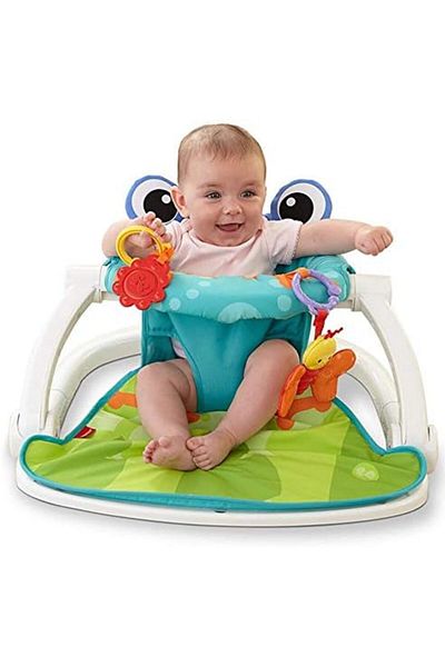 BUNCA 🧸 Baby Floor Chair with Activity Toys - Comfortable and Safe for Sitting, Playing and Feeding