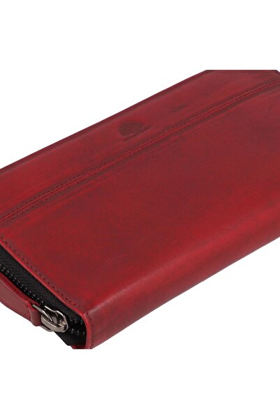 Greenburry Destressed Geldbörse RFID Schutz Leder 19 cm