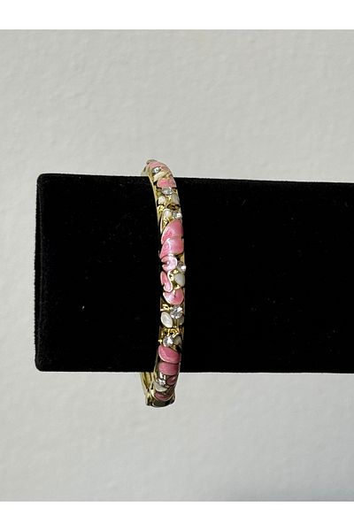 Beloria Mineli Gold Stone Steel Bracelet