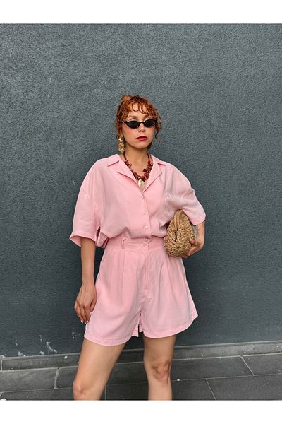Bak'ap Premium Soft Modal Cotton Shirt-Shorts Two-Piece Set