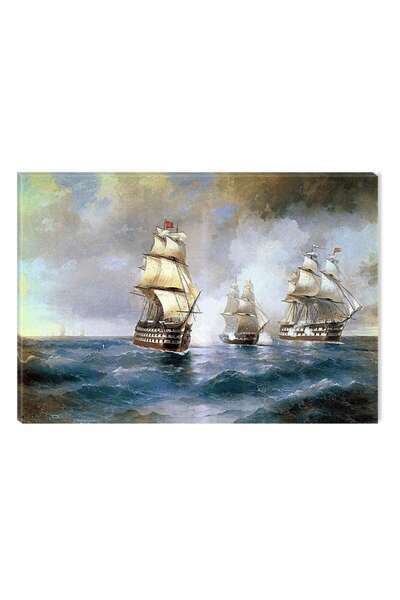 startonight Tablou DualView Startonight Aivazovschy Brig Mercury, 80 x 120 cm