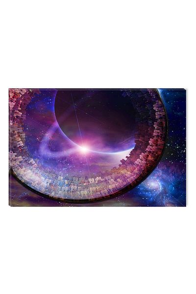 startonight Tablou DualView Startonight Oras abstract, 60 x 90 cm