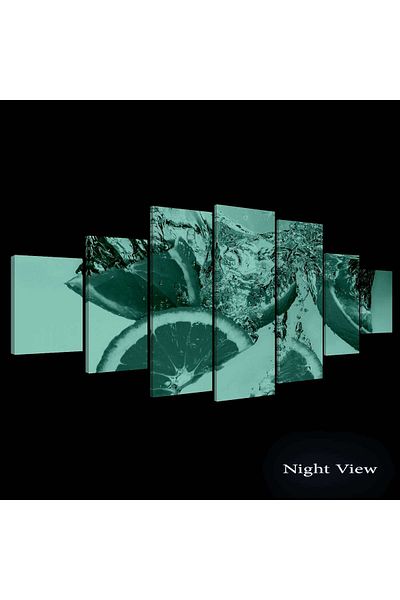 startonight Set Tablou DualView Startonight Portocale, 7 piese, 100 x 240 cm