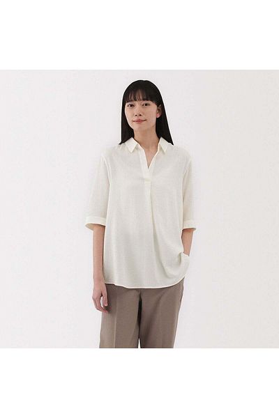 Muji Rayon Blend Half Sleeve Tunic