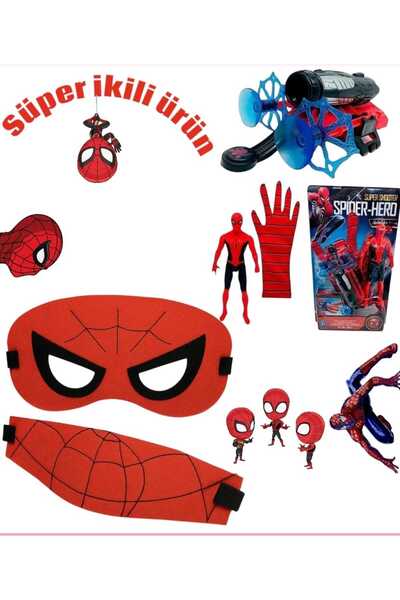 KİNKU Süper İkili Örümcek Adam Seti Örümcek Adam Ağı ve Örümcek Adam Maskesi ...