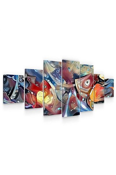 startonight Set Tablou DualView Startonight Lume Acvatica, 7 piese, 100 x 240 cm