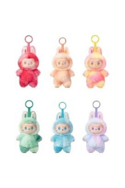 FOXMAG24 Mystery box plush toy, 15 cm, soft and fluffy, big eyes, pointed ears, mischievous smile, multicolor