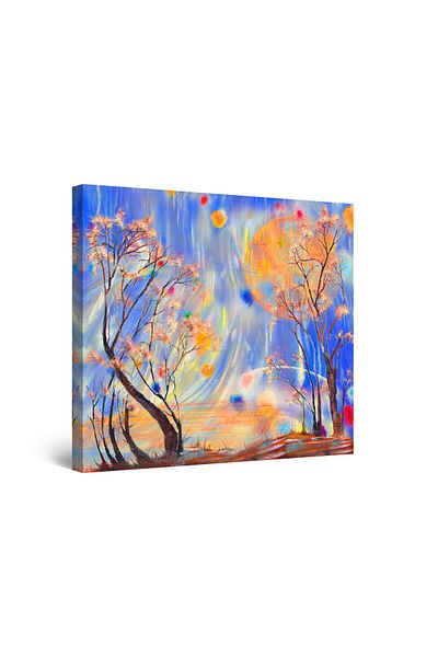 startonight Tablou DualView Startonight Copaci de Basm, 60 cm x 60 cm