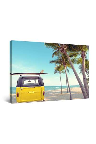 startonight Tablou DualView Startonight Surf in Caraibe, 90 cm x 60 cm