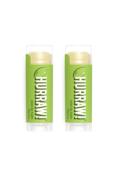 Hurraw ! Mint Lip Balm 4.8 g, 2 Pack