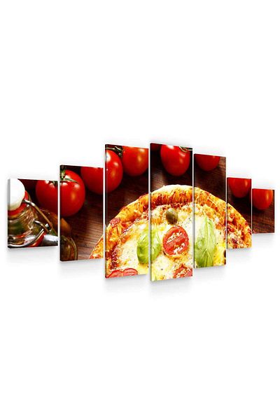 startonight Set Tablou DualView Startonight Pizzaaa, 7 piese, 100 x 240 cm
