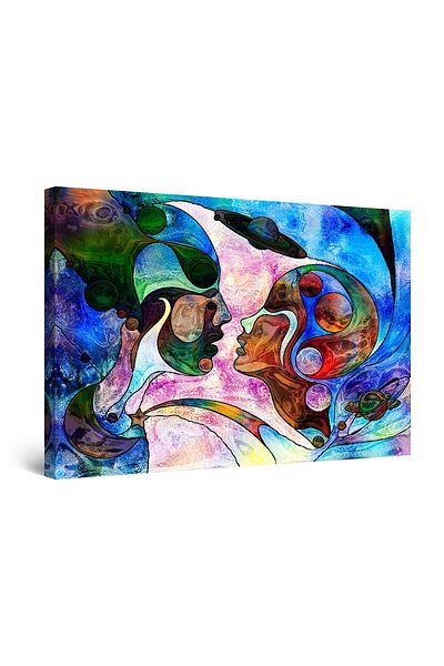 startonight Tablou DualView Startonight Sarut in Eternitate, 120 cm x 80 cm