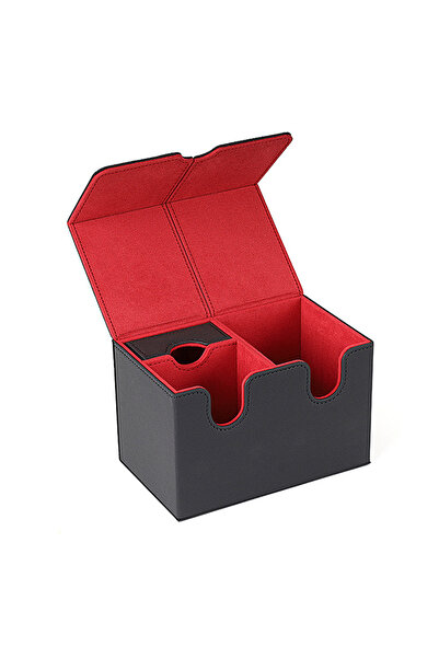 Choice5 علبة بطاقات تداول حمراء قطعة واحدة، صندوق تخزين بطاقات، هوايات، حماية...