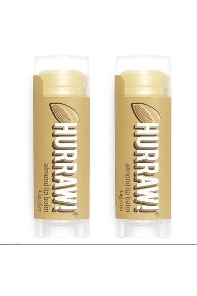 Hurraw ! Almond Lip Balm 4.8 g, 2 Pack