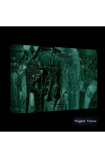 startonight Tablou DualView Startonight Elefantul indian, 80 cm x 120 cm