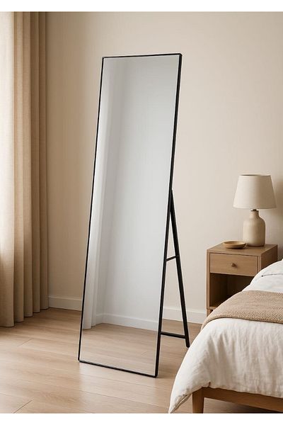 private house Black frame stand mirrors 170*60