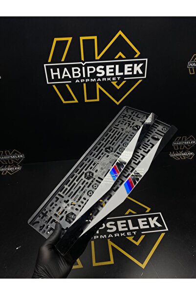 Habipselek AppMarket M Logolu Premium Pleksi Plakalık