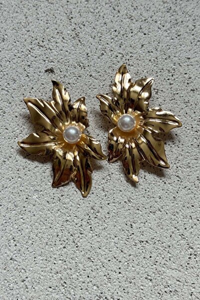 AMORE.İST STORE İnci Çiçek Küpe