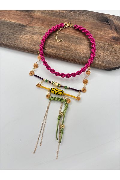 AGG TASARIM Special Design Macrome Necklace