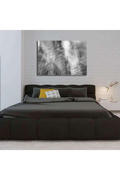 startonight Tablou Alb-Negru Abstract Startonight, Zgarie nori, 80 x 120 cm