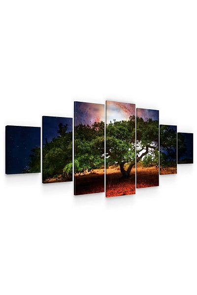 startonight Set Tablou DualView Startonight Copac batran, 7 piese, 100 x 240 cm