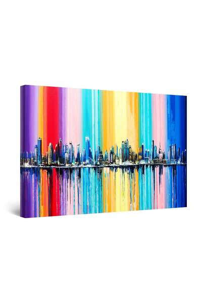 startonight Πολύχρωμος πίνακας DualView Startonight New York, 90 εκ. x 60 εκ.
