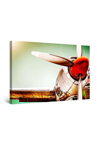 startonight Tablou DualView Startonight Avion Auriu, 120 cm x 80 cm