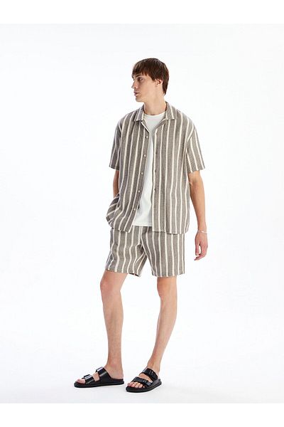 LC Waikiki Ανδρικό σορτς με ρίγες Standard Fit