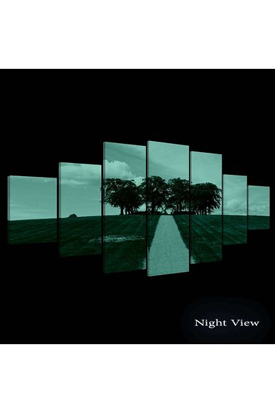 startonight Set Tablou DualView Startonight Drum prin camp, 7 piese, 100 x 240 cm