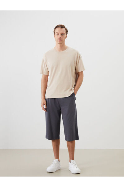 LC Waikiki Nevavm Men's Shorts with Standard Fit and Waist Tie Detail