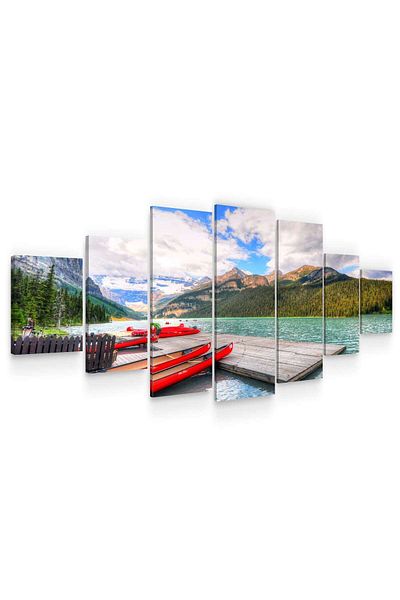 startonight Set Tablou DualView Startonight Canoe, 7 piese, 100 x 240 cm