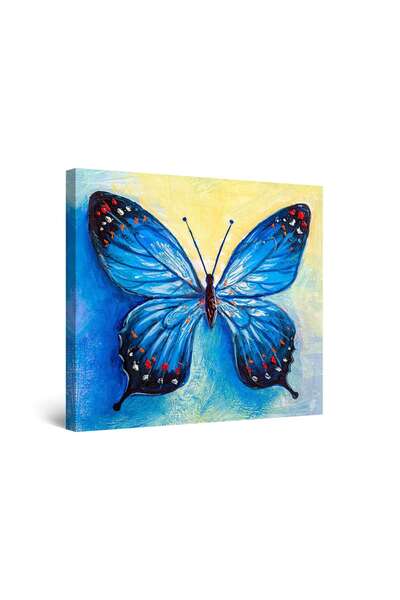 startonight Tablou DualView Startonight Fluture Albastru, 80 cm x 80 cm