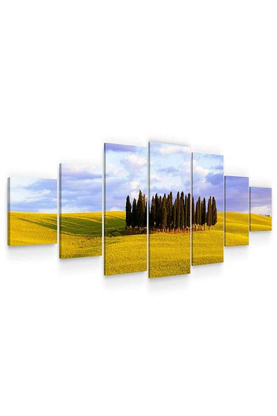 startonight Set Tablou DualView Startonight Grup de copaci, 7 piese, 100 x 240 cm