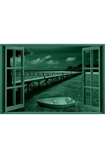 startonight Tablou DualView Startonight Fereastra spre paradisul acvatic, 60 x 90 cm