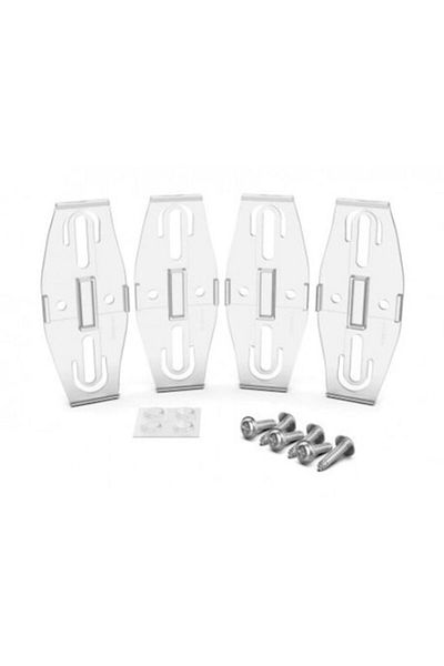 PLEXICLICK Set 2x Suport fara rama placute numar de inmatriculare PLEXICLICK transparent