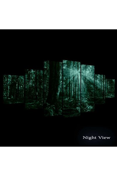 startonight Set Tablou DualView Startonight Raze de Soare, 7 piese, 100 x 240 cm