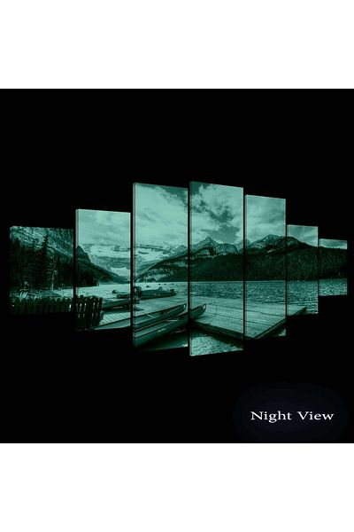 startonight Set Tablou DualView Startonight Canoe, 7 piese, 100 x 240 cm