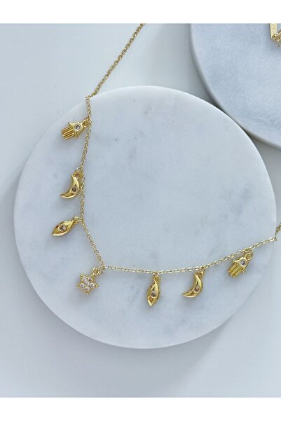 CHARMLUCKY ÇELİK ŞANS CHARM KOLYE