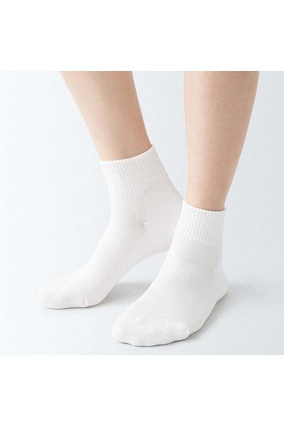 Muji Right Angle Pile Short Socks