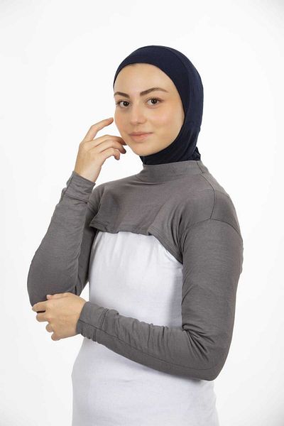 Modamelita Hijab Neck Collar μανίκι μπολερό crop γιακάς