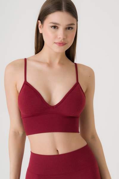 FANLEY Women's Seamless Sports Tank Top, Strap Crop, Sports Bra, Breast Supported, Flexible