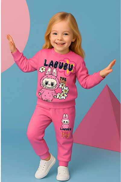 LİLLYPİCCA LALUBU Character Printed Lycra 2 Thread Βαμβακερό χτενισμένο ύφασμα 2 τεμαχίων για κορίτσια