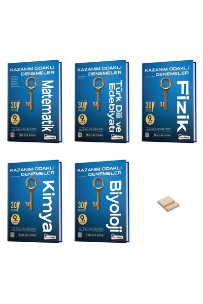 Kafa Dengi Yayınları 9. Sınıf Matematik Edebiyat Fizik Kimya ve Biyoloji 5li Deneme Seti