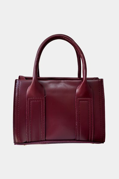 osteir Women's Mini Size Hand and Shoulder Bag with Adjustable Shoulder Strap and Zipper Closure