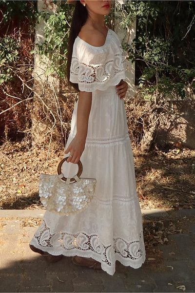 Suzi Embroidered Bluz and Skirt Set M38946