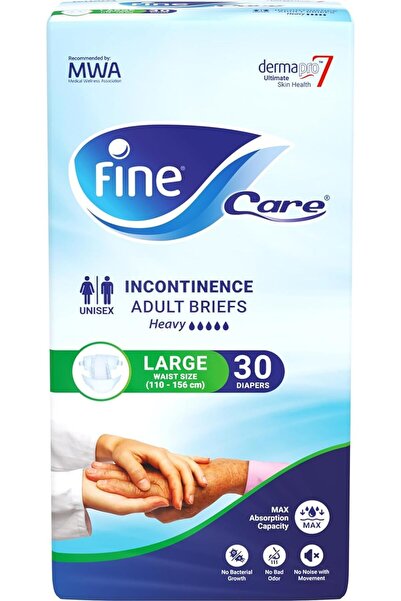 Fine Care حفاضات للكبار، مقاس كبير، خصر (110-156 سم)، عبوة من 36 قطعة من حفاض...