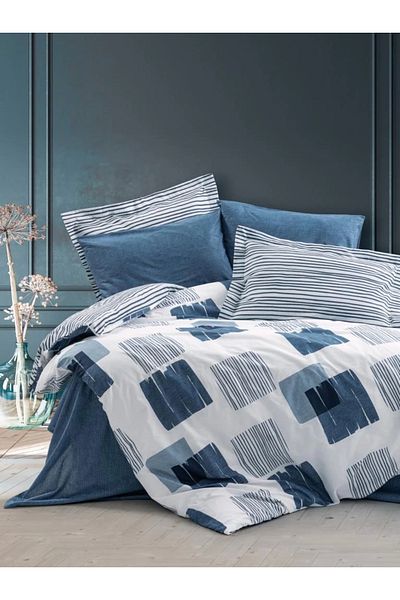 LovelymCo مجموعة Nev المزدوجة الحديثة Solito Indigo