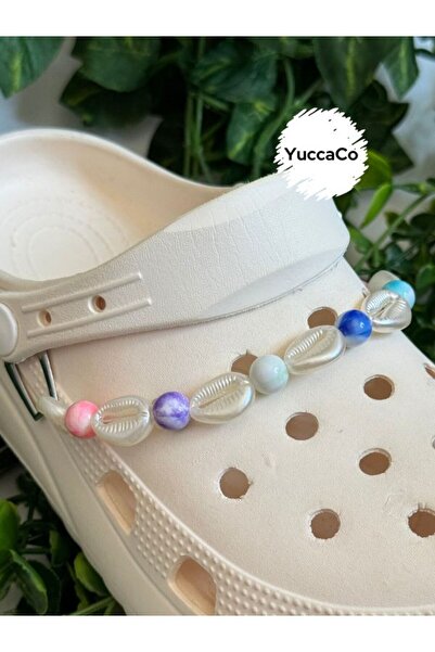 Crocs İstiridye Denizkabuğu 3D Zincir Terlik Süsü/Üç Boyutlu Denizkabuklu Terlik Zinciri Charmı/Jibbitz