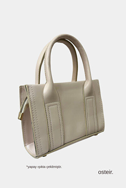 osteir Women's Mini Size Hand and Shoulder Bag with Adjustable Shoulder Strap and Zipper Closure